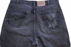 画像5: 80s カナダ製 Levi'sリーバイス 619 ブラック デニムパンツ w36 L32 (5)