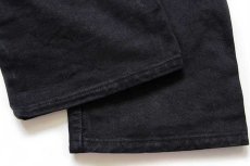 画像7: 00s USA製 Levi'sリーバイス SILVERTABシルバータブ LOOSE FIT ブラック デニムパンツ w33 L34 (7)