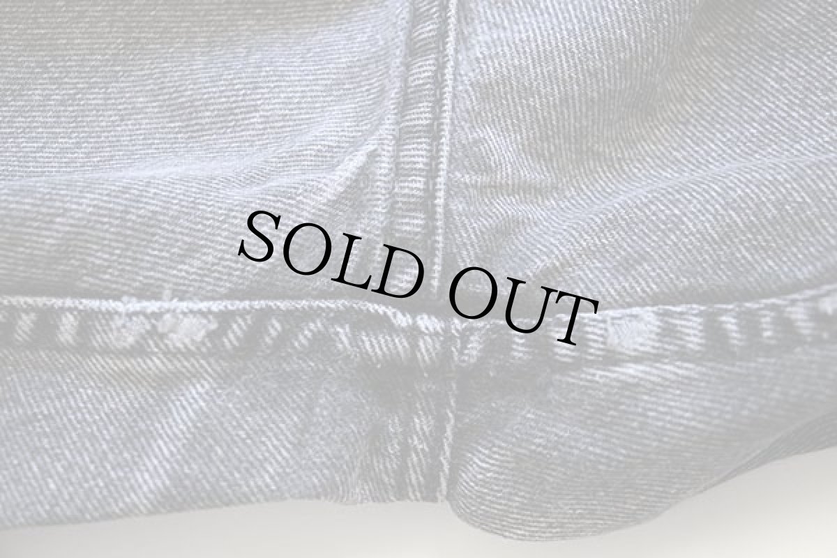 画像7: 80s カナダ製 Levi'sリーバイス 619 ブラック デニムパンツ w36 L32 (7)