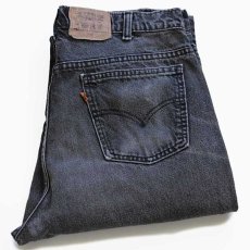 画像1: 80s カナダ製 Levi'sリーバイス 619 ブラック デニムパンツ w36 L32 (1)