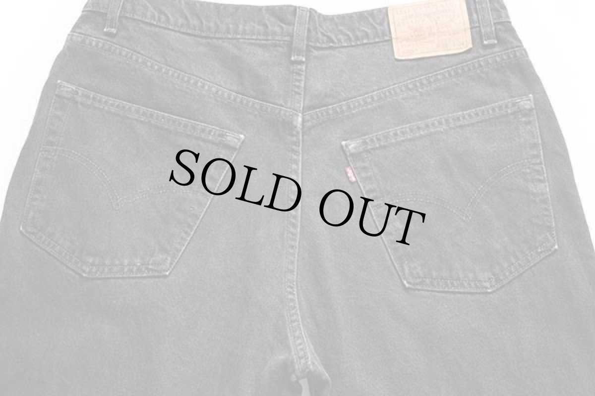 画像4: 90s カナダ製 Levi'sリーバイス 550 ブラック デニムパンツ w38 L34★E (4)