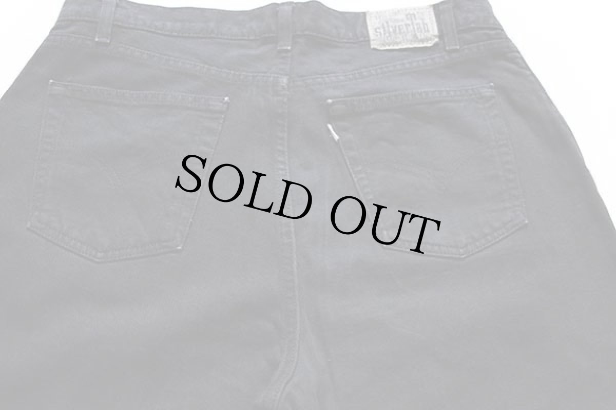 画像4: 90s USA製 Levi'sリーバイス silverTabシルバータブ LooSe ワンタック ブラック デニムパンツ w38 L30 (4)