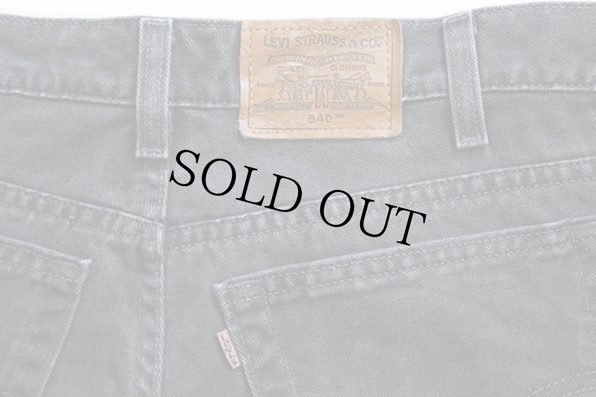画像4: 90s USA製 Levi'sリーバイス SIGNATURE 540 カラーデニムパンツ 深緑 w34 L34 (4)