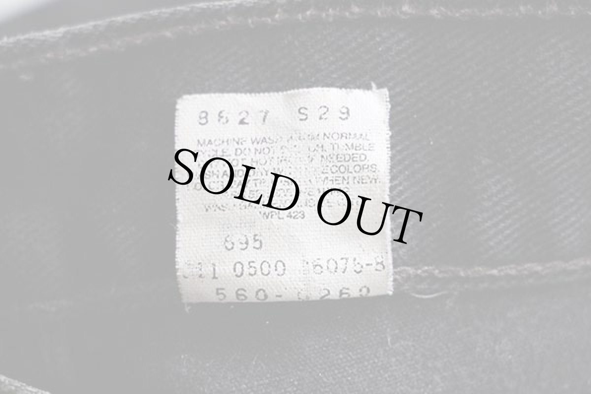 画像6: 00s USA製 Levi'sリーバイス 560 ブラック デニムパンツ w38 L34 (6)