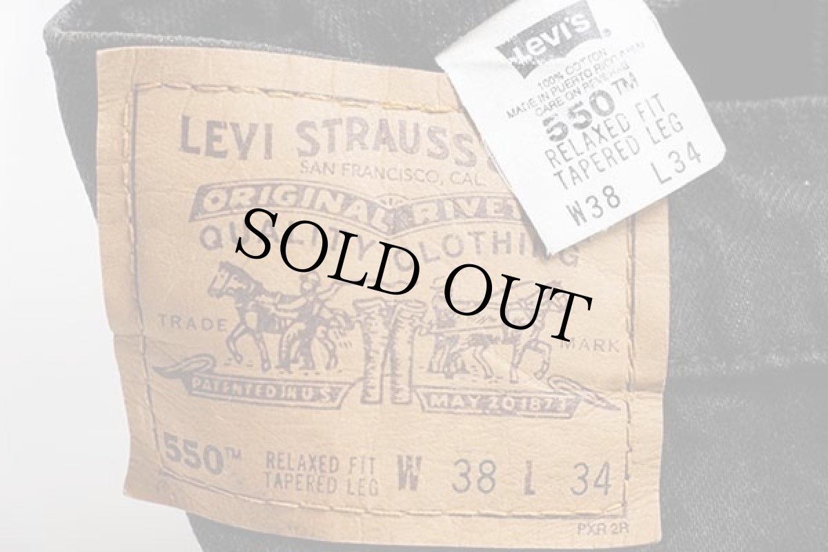 画像5: 90s Levi'sリーバイス 550 ブラック デニムパンツ w38 L34★D (5)