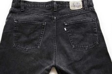 画像4: 90s USA製 Levi'sリーバイス silverTabシルバータブ STRAIGHT ブラック デニムパンツ w38 L30 (4)