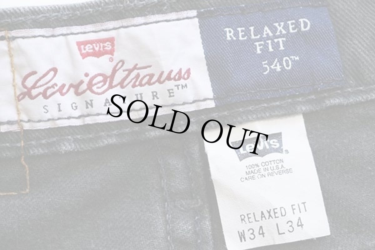 画像5: 90s USA製 Levi'sリーバイス SIGNATURE 540 カラーデニムパンツ 深緑 w34 L34 (5)