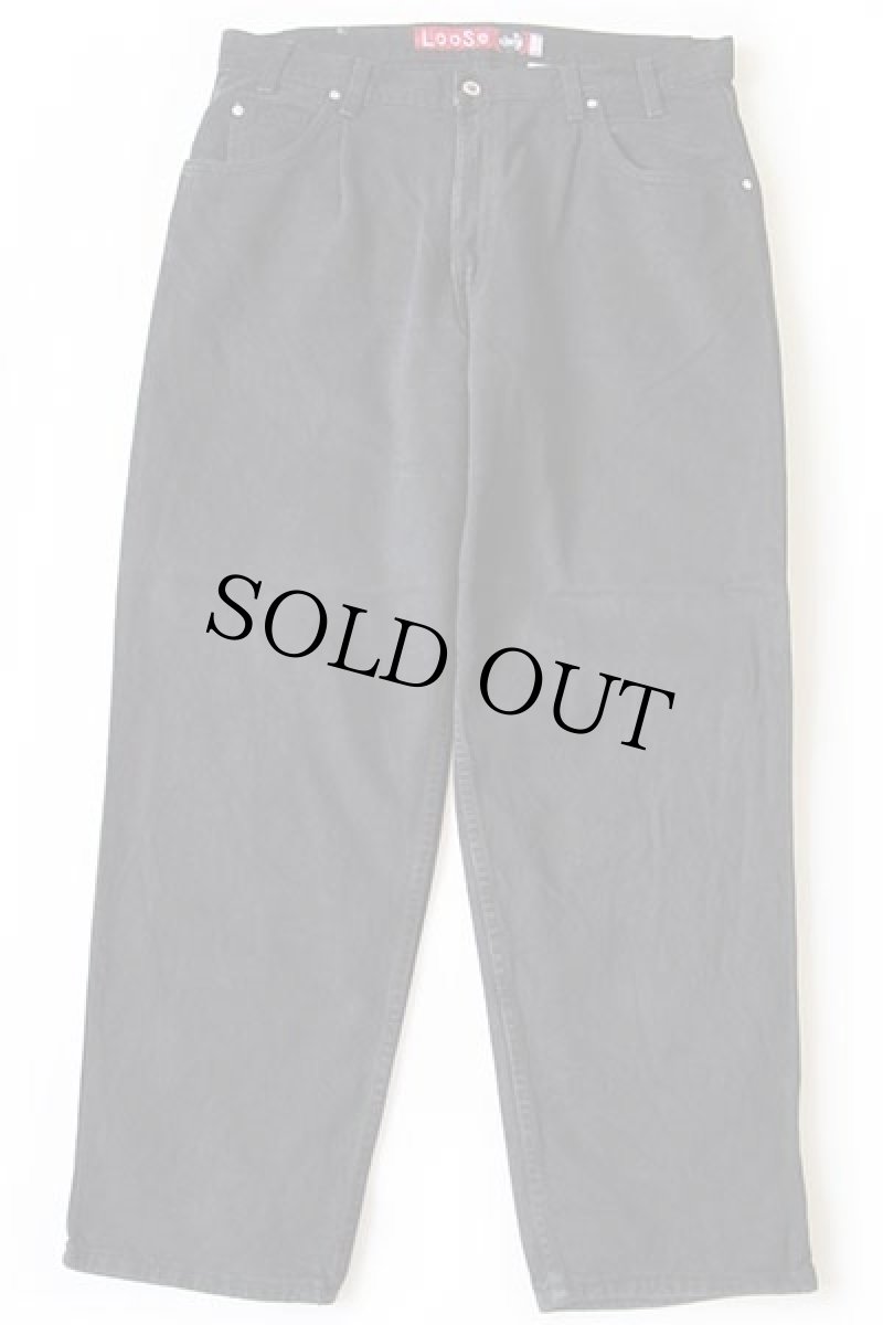 画像2: 90s USA製 Levi'sリーバイス silverTabシルバータブ LooSe ワンタック ブラック デニムパンツ w38 L30 (2)