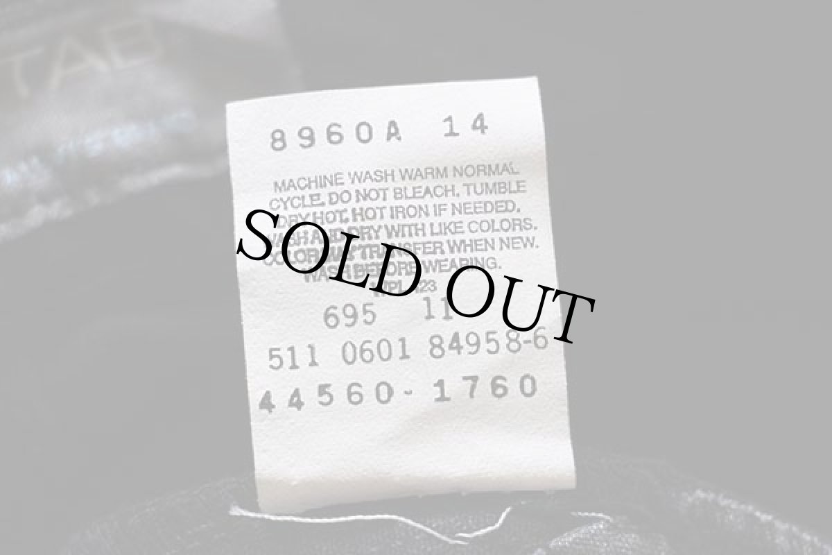 画像6: 00s USA製 Levi'sリーバイス SILVERTABシルバータブ LOOSE FIT ブラック デニムパンツ w33 L34 (6)