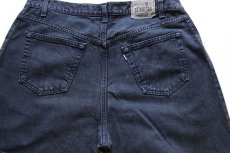 画像4: 90s USA製 Levi'sリーバイス silverTabシルバータブ BAGGY FIT ワンタック カラーデニムパンツ 後染め 紺 w38 L32 (4)