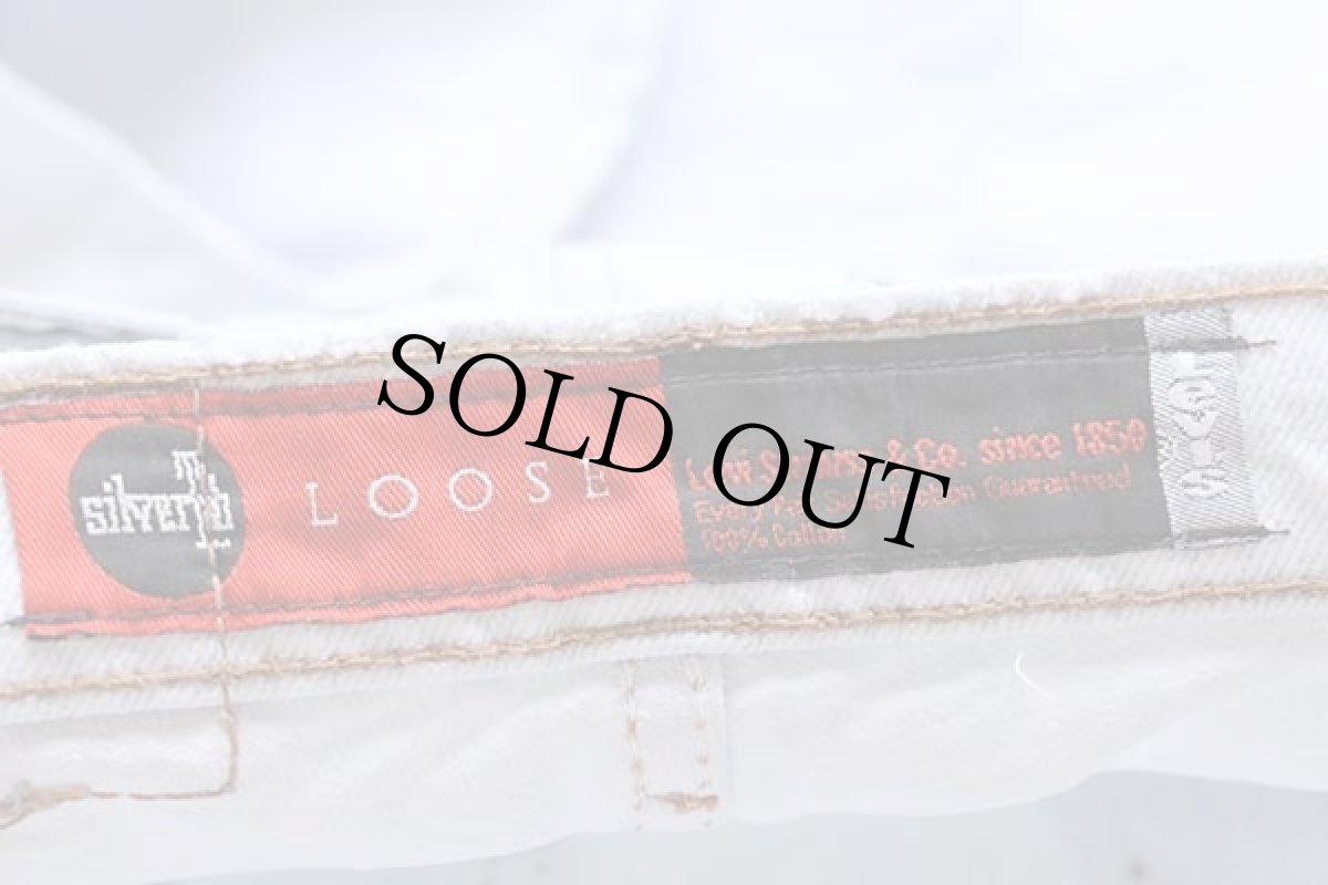 画像6: 90s Levi'sリーバイス silverTabシルバータブ LOOSE デニムパンツ アイスブルー w32 (6)