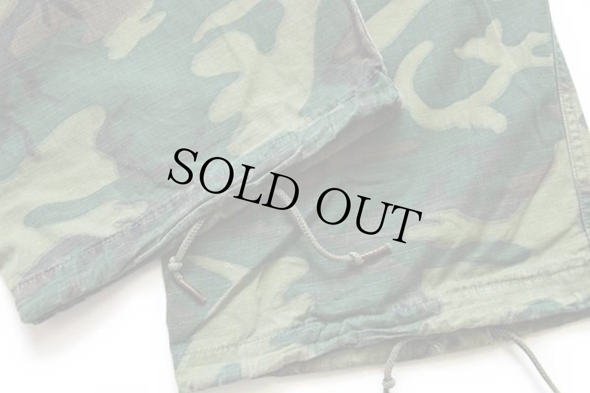 画像8: 60s 米軍 U.S.ARMY ERDL グリーンリーフカモ ジャングルファティーグパンツ ダメージ M-R (8)