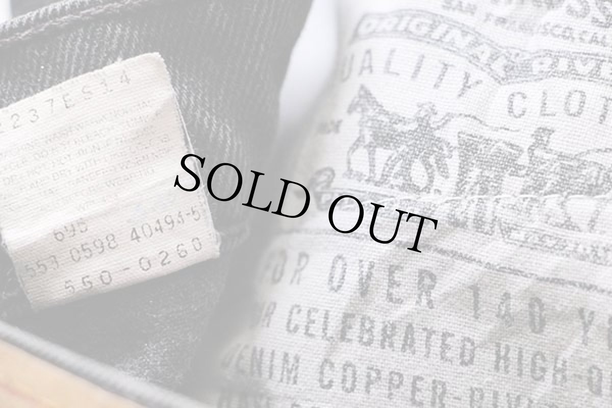 画像6: 90s USA製 Levi'sリーバイス 550 ブラック デニムパンツ w38 L34★G (6)