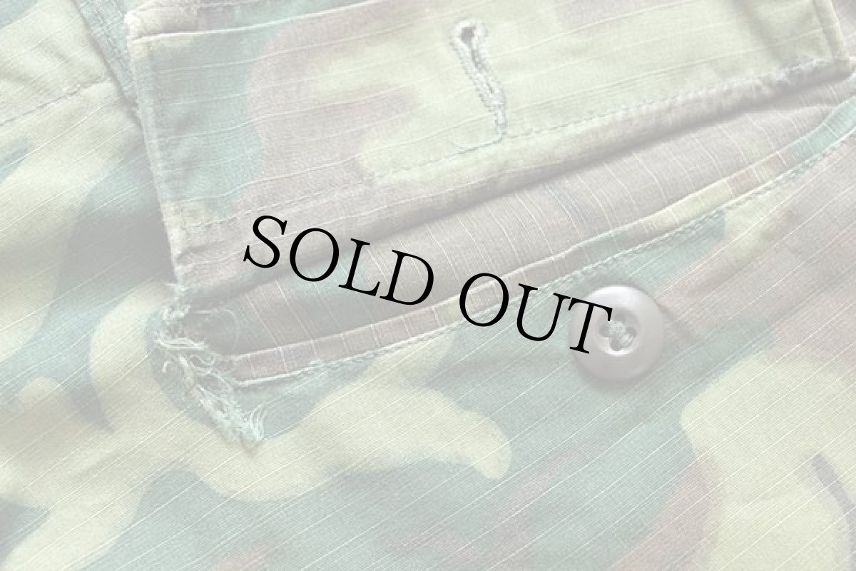 画像9: 60s 米軍 U.S.ARMY ERDL グリーンリーフカモ ジャングルファティーグパンツ ダメージ M-R (9)