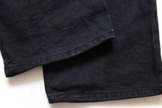 画像8: 90s USA製 Levi'sリーバイス silverTabシルバータブ LooSe ワンタック ブラック デニムパンツ w38 L30 (8)