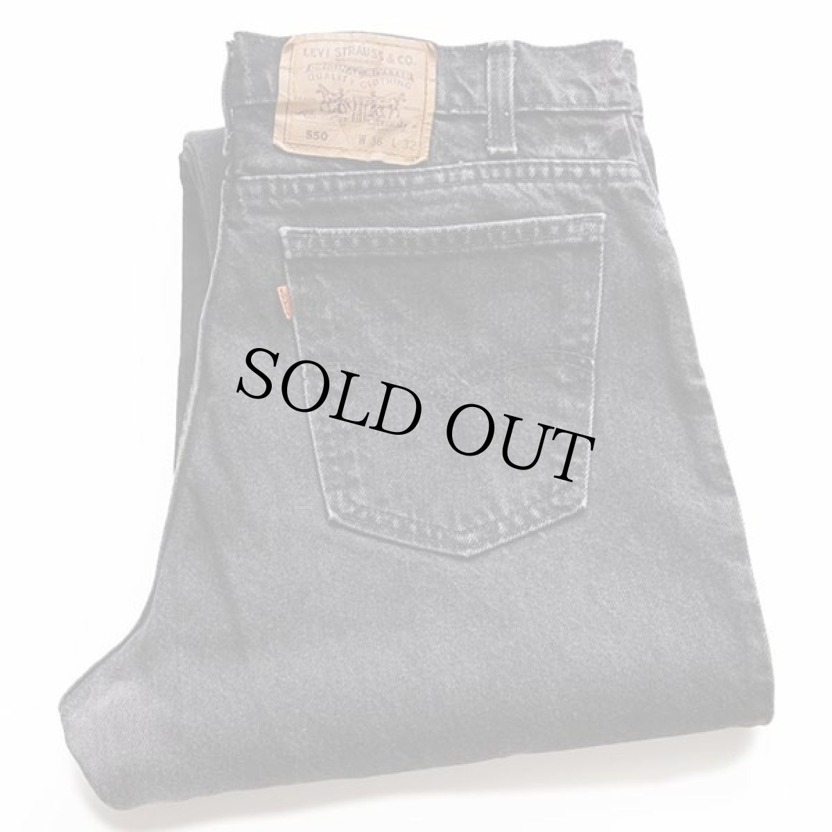 画像1: 90s USA製 Levi'sリーバイス 550 ブラック デニムパンツ w36 L32★B (1)