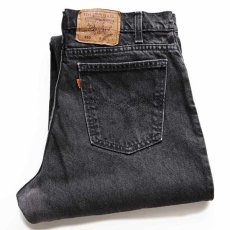 画像1: 90s USA製 Levi'sリーバイス 550 ブラック デニムパンツ w36 L32★B (1)