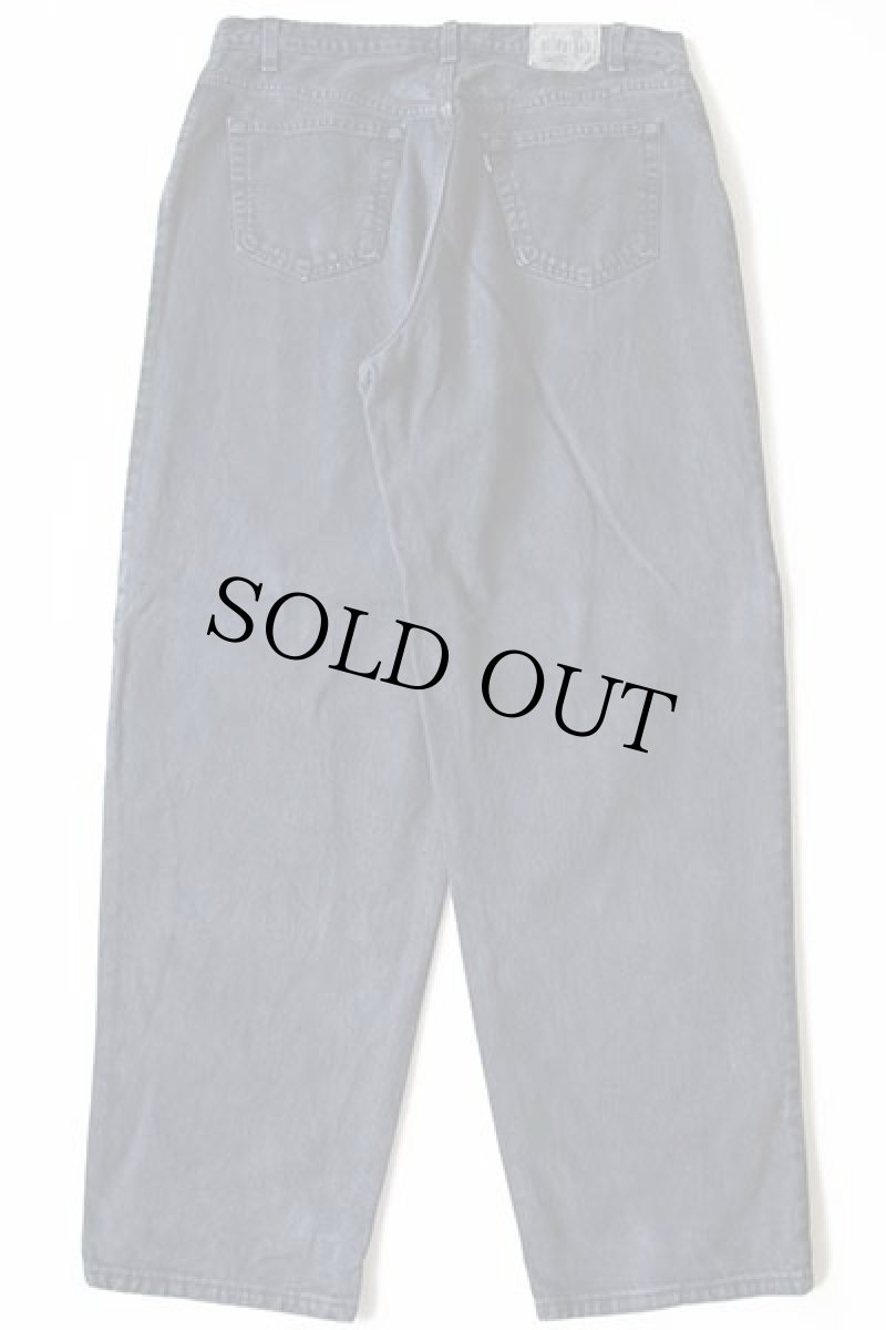 画像3: 90s USA製 Levi'sリーバイス silverTabシルバータブ BAGGY FIT ワンタック カラーデニムパンツ 後染め 紺 w38 L32 (3)