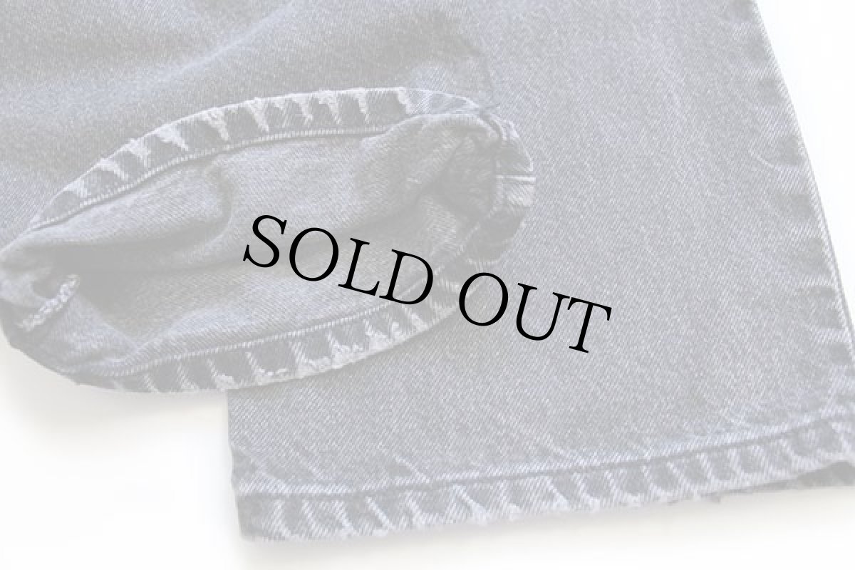 画像8: 80s カナダ製 Levi'sリーバイス 619 ブラック デニムパンツ w36 L32 (8)