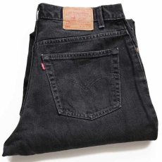 画像1: 00s USA製 Levi'sリーバイス 560 ブラック デニムパンツ w38 L34 (1)