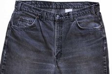 画像4: 80s カナダ製 Levi'sリーバイス 619 ブラック デニムパンツ w36 L32 (4)