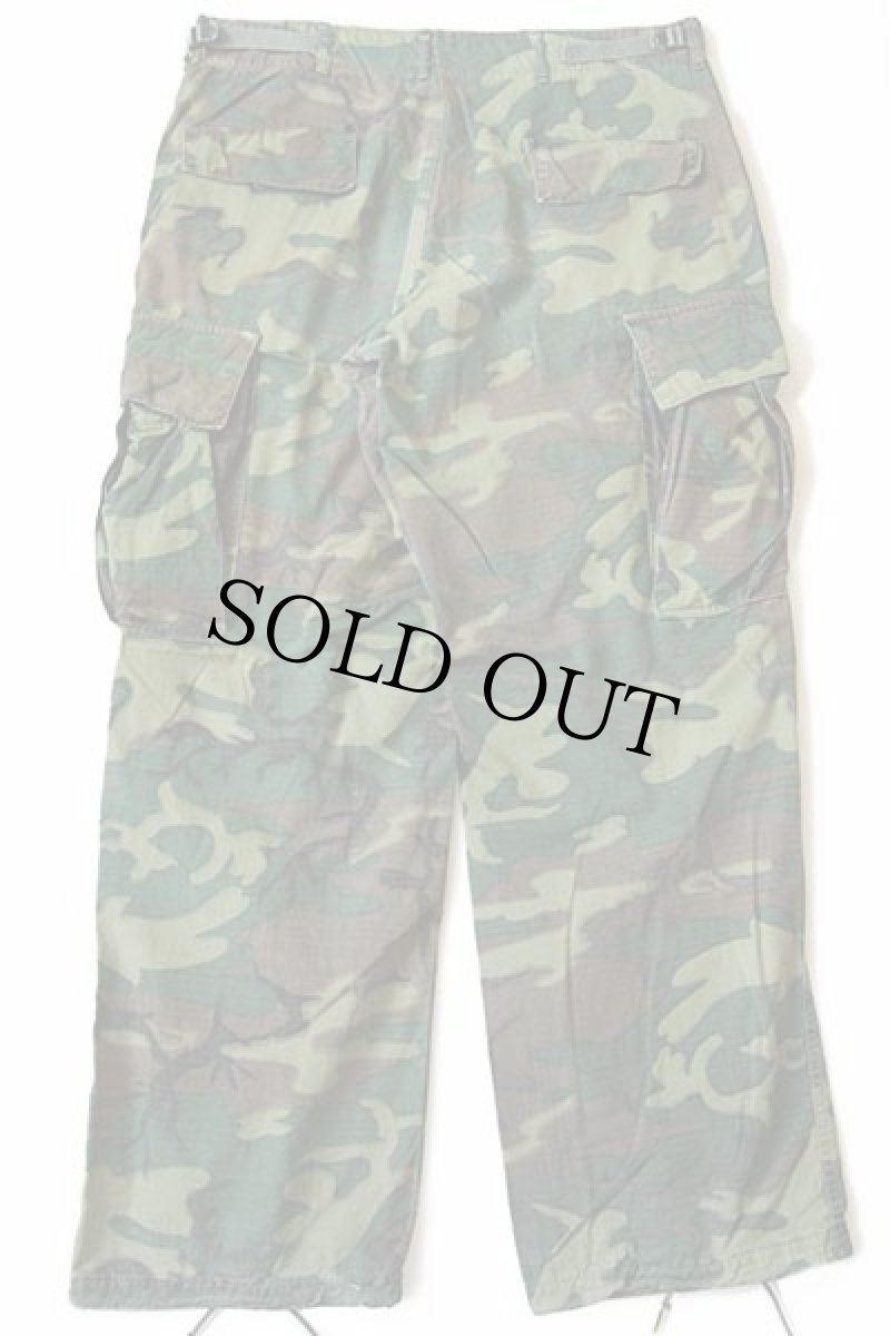 画像3: 60s 米軍 U.S.ARMY ERDL グリーンリーフカモ ジャングルファティーグパンツ ダメージ M-R (3)