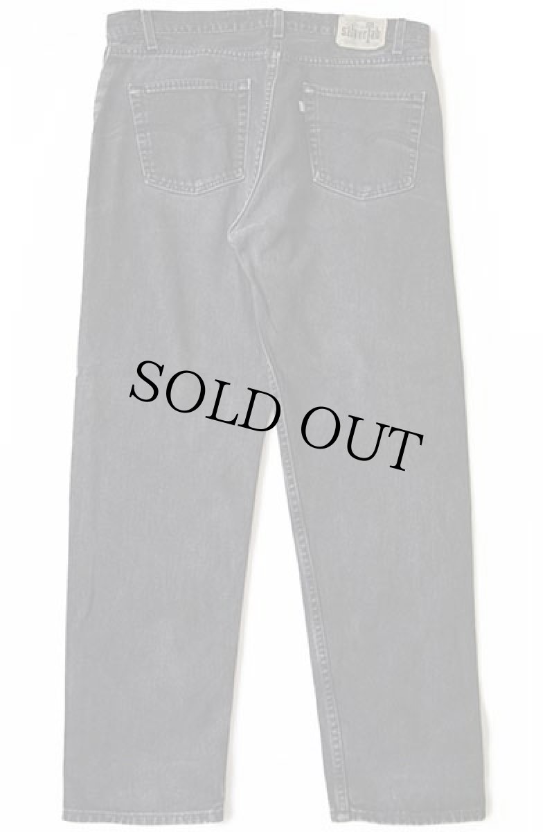 画像3: 90s USA製 Levi'sリーバイス silverTabシルバータブ STRAIGHT ブラック デニムパンツ w38 L30 (3)
