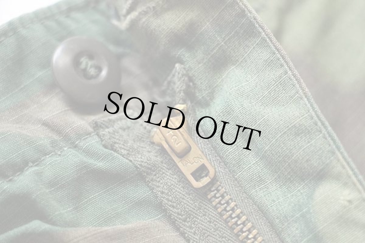 画像7: 60s 米軍 U.S.ARMY ERDL グリーンリーフカモ ジャングルファティーグパンツ ダメージ M-R (7)