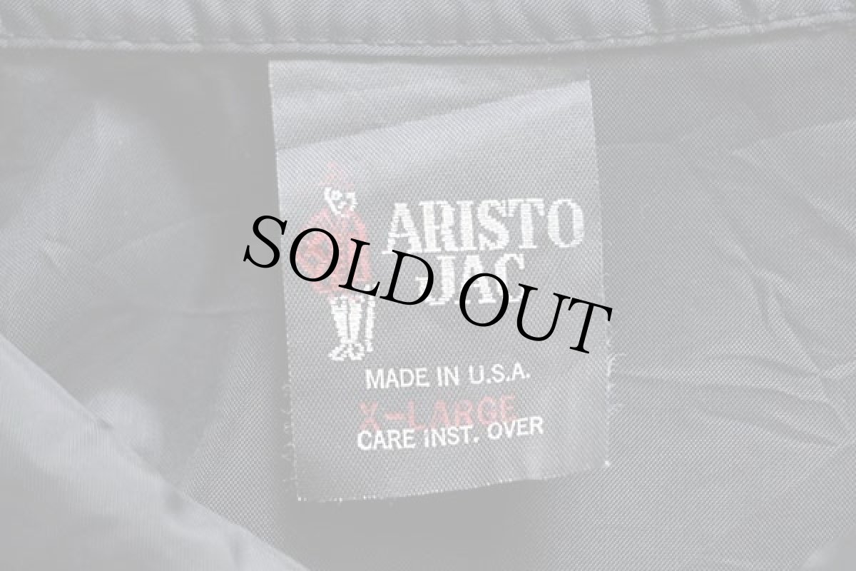 画像4: 80s USA製 ARISTO JAC JOHN DEERE トラクター ナイロン コーチジャケット 黒 XL (4)