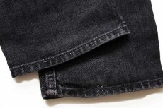 画像7: 90s USA製 Levi'sリーバイス silverTabシルバータブ STRAIGHT ブラック デニムパンツ w38 L30 (7)