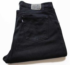 画像1: 90s USA製 Levi'sリーバイス silverTabシルバータブ LooSe ワンタック ブラック デニムパンツ w38 L30 (1)