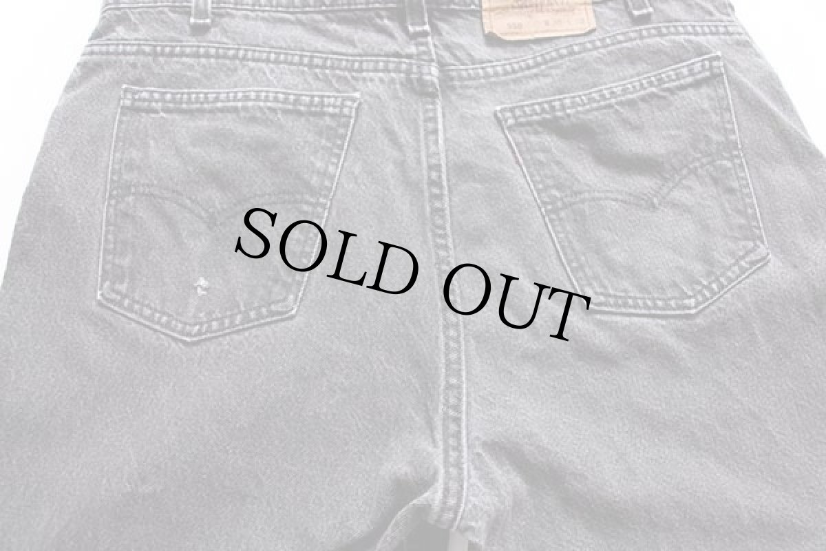 画像5: 90s USA製 Levi'sリーバイス 550 ブラック デニムパンツ w38 L32★I (5)
