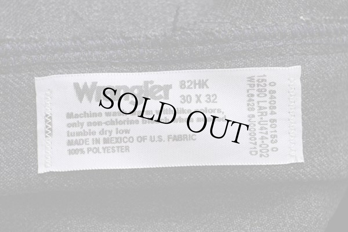 画像6: Wranglerラングラー 82HK ランチャードレスジーンズ ポリエステルパンツ ヘザーブラック w30★スタプレ (6)