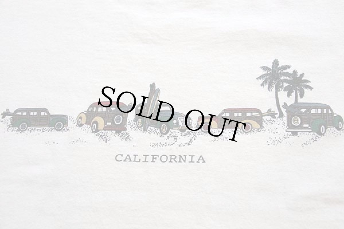 画像3: 90s USA製 CALIFORNIA ウッディワゴン コットンTシャツ 生成り XXL (3)
