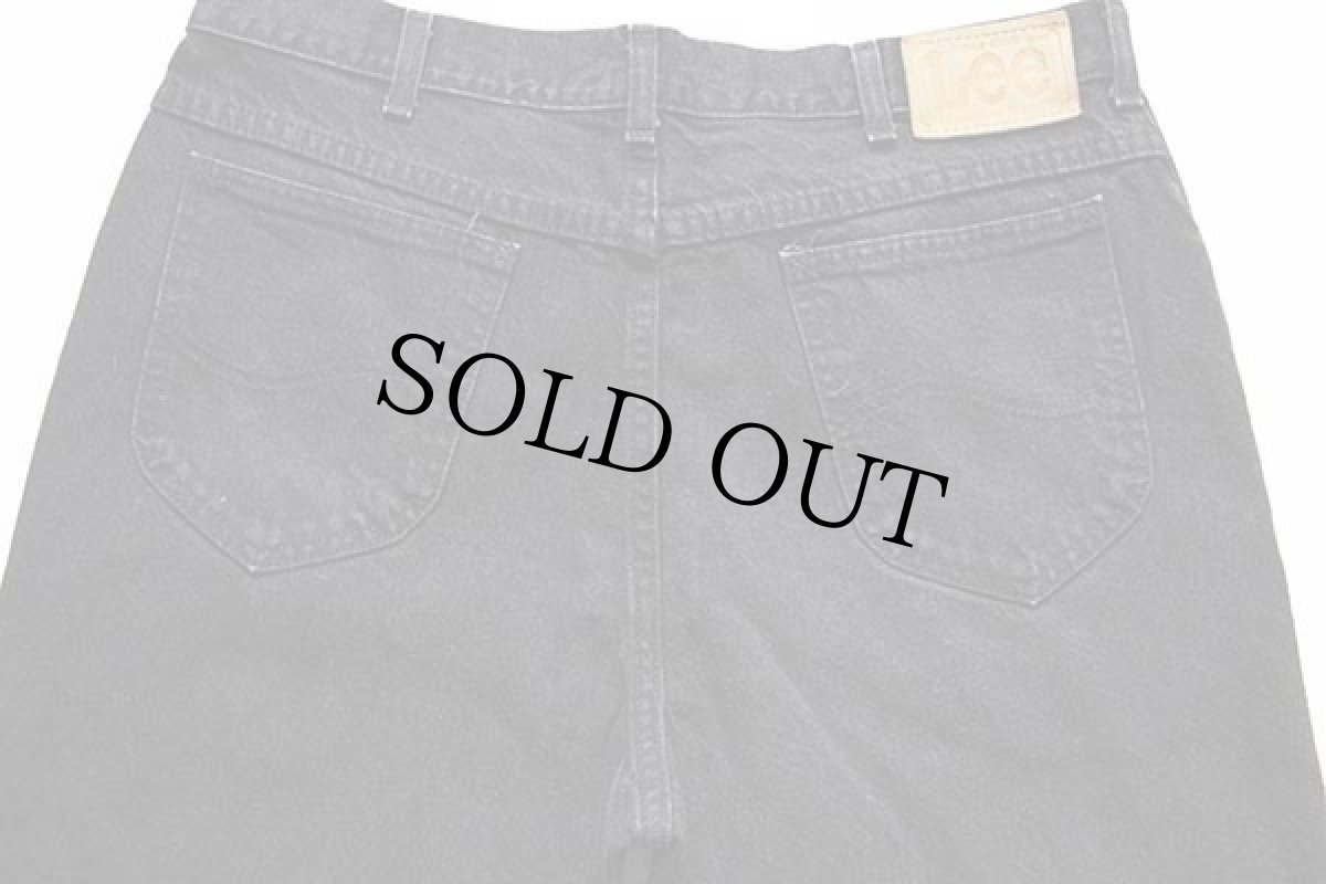 画像4: 90s USA製 Leeリー 205-5508 ブラック デニムパンツ w36 L30 (4)