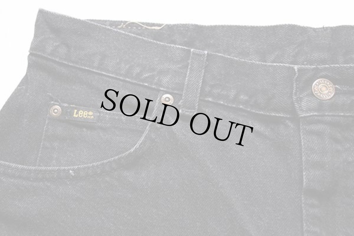 画像6: 90s USA製 Leeリー 205-5508 ブラック デニムパンツ w36 L30 (6)