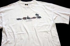 画像1: 90s USA製 CALIFORNIA ウッディワゴン コットンTシャツ 生成り XXL (1)