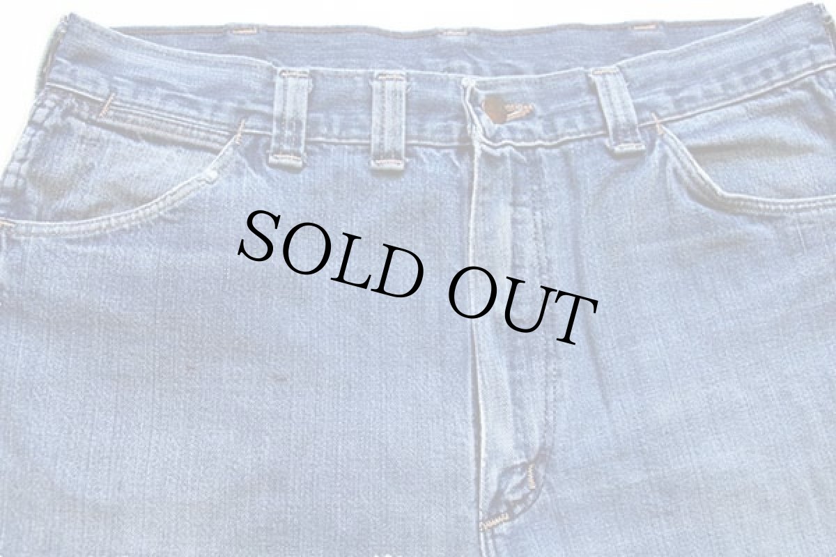 画像4: 70s USA製 Wranglerラングラー フレア デニムパンツ w38 L30 (4)