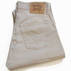 画像1: 90s イタリア製 Levi'sリーバイス 517 コットンツイルパンツ ベージュ w30 L32★ユーロ (1)