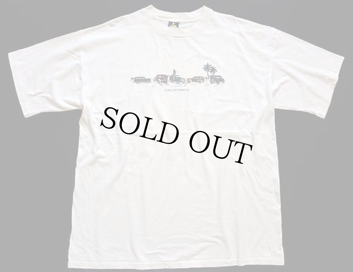 画像2: 90s USA製 CALIFORNIA ウッディワゴン コットンTシャツ 生成り XXL (2)