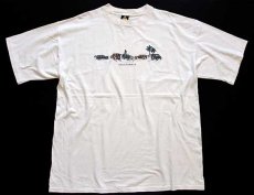 画像2: 90s USA製 CALIFORNIA ウッディワゴン コットンTシャツ 生成り XXL (2)