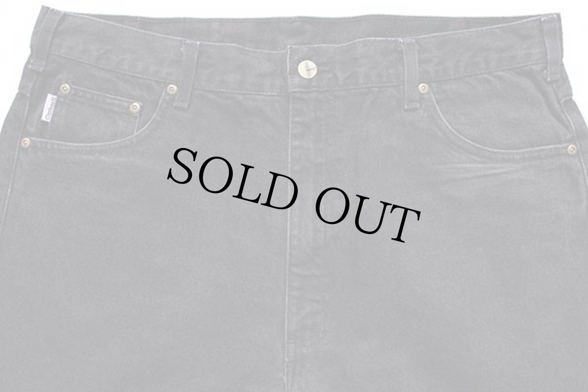 画像4: 00s USA製 carharttカーハート ブラック デニムパンツ w40 L36 (4)