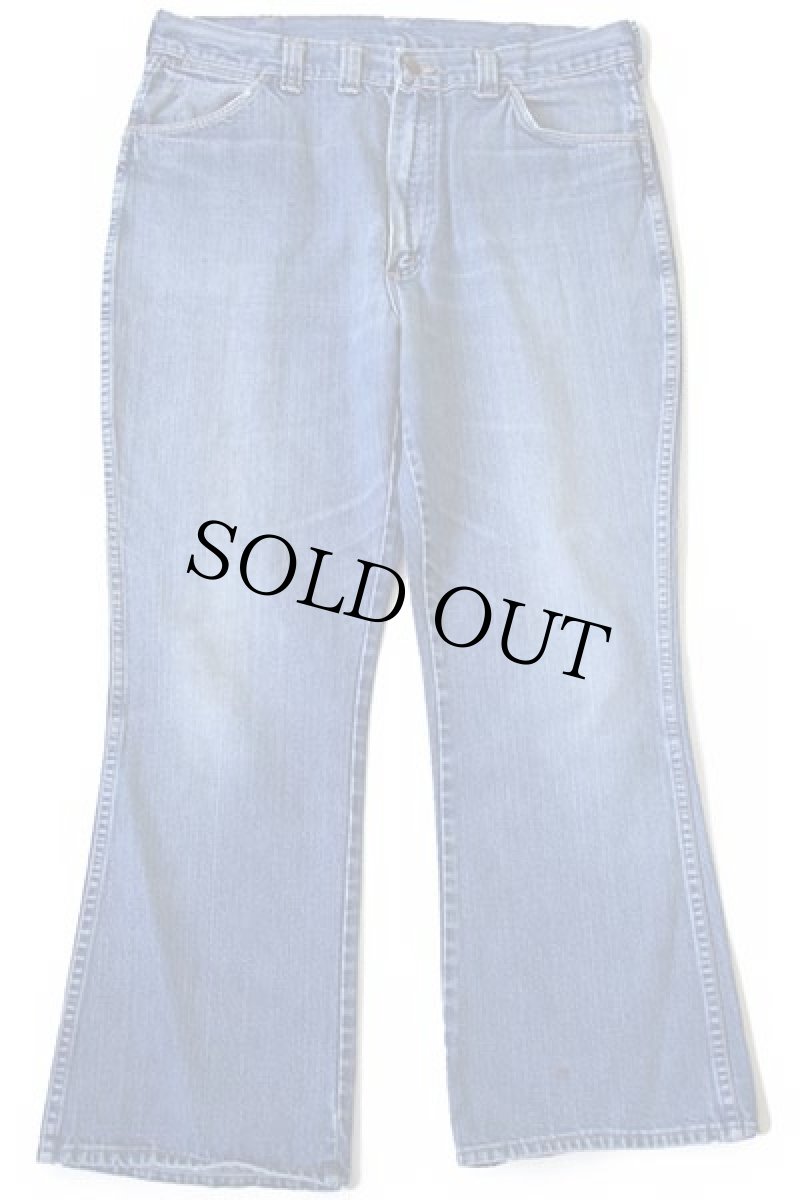 画像2: 70s USA製 Wranglerラングラー フレア デニムパンツ w38 L30 (2)