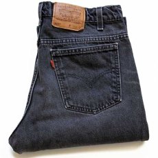 画像1: 90s USA製 Levi'sリーバイス 517 ブラック デニムパンツ w36 L32★ブーツカット (1)