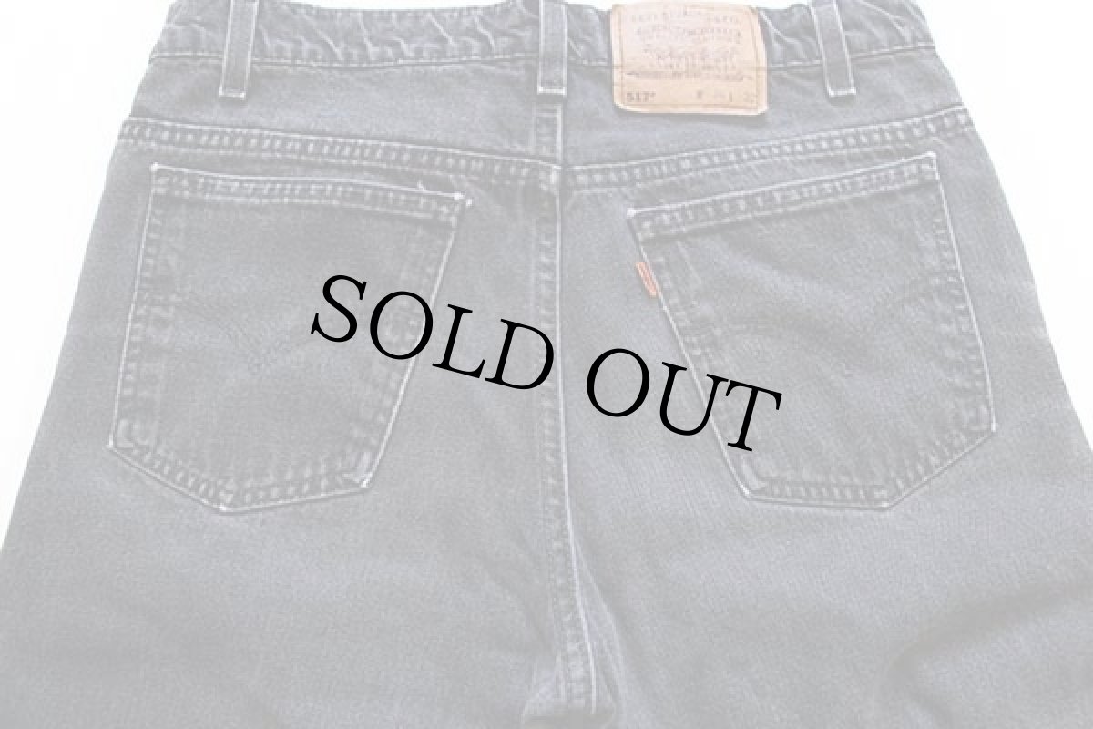 画像4: 90s USA製 Levi'sリーバイス 517 ブラック デニムパンツ w36 L32★ブーツカット (4)