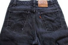 画像4: 90s USA製 Levi'sリーバイス 517 ブラック デニムパンツ w36 L32★ブーツカット (4)