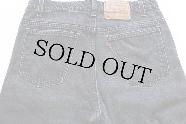 90s USA製 Levi'sリーバイス 517 ブラック デニムパンツ w36 L32