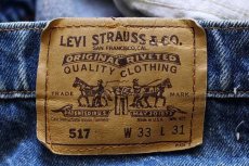 画像6: 90s USA製 Levi'sリーバイス 517 デニムパンツ w33 L31★04 ブーツカット (6)