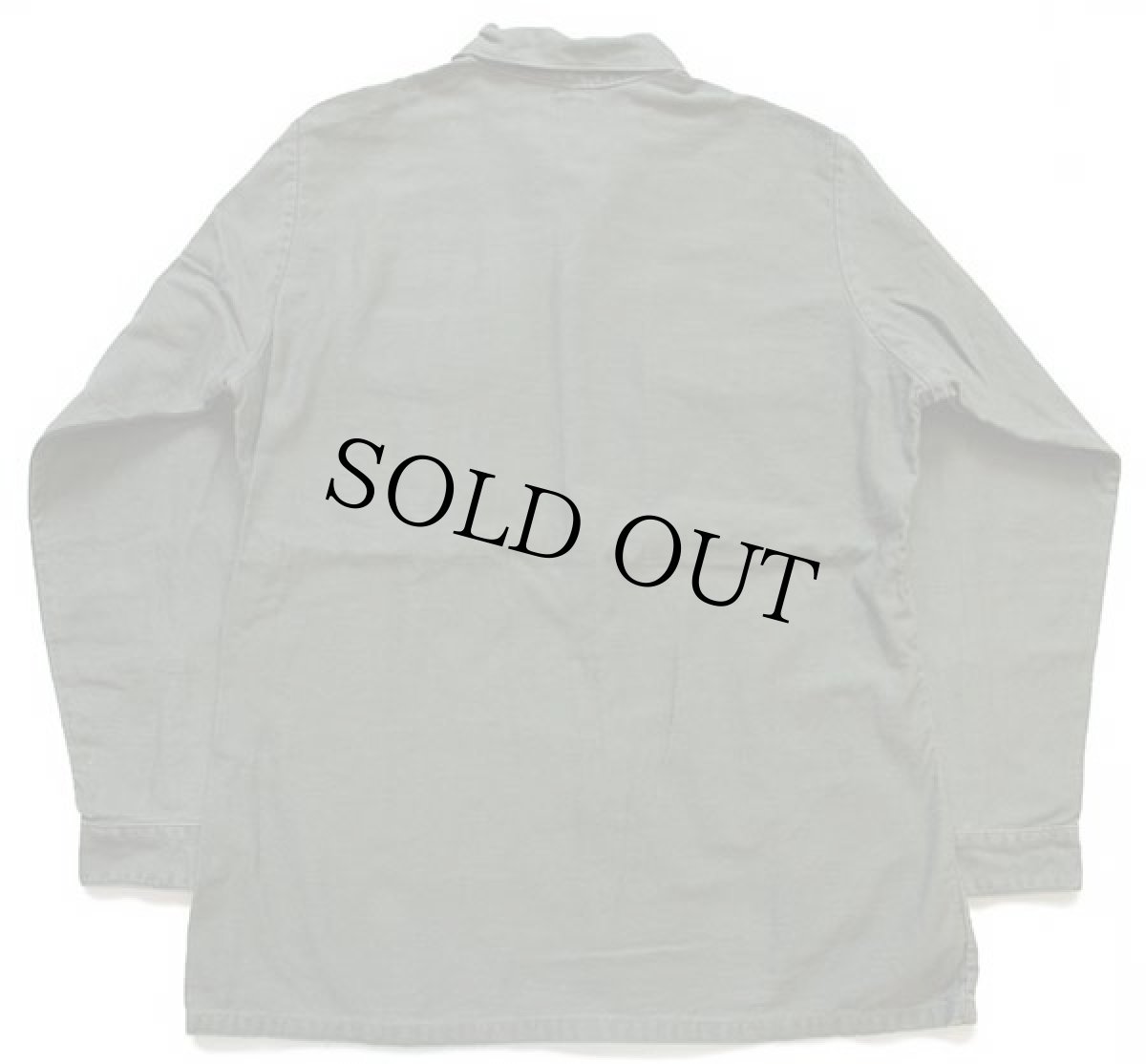 画像2: 70s 米軍 U.S.ARMY コットンサテン ユーティリティシャツ オリーブグリーン 16.5 (2)