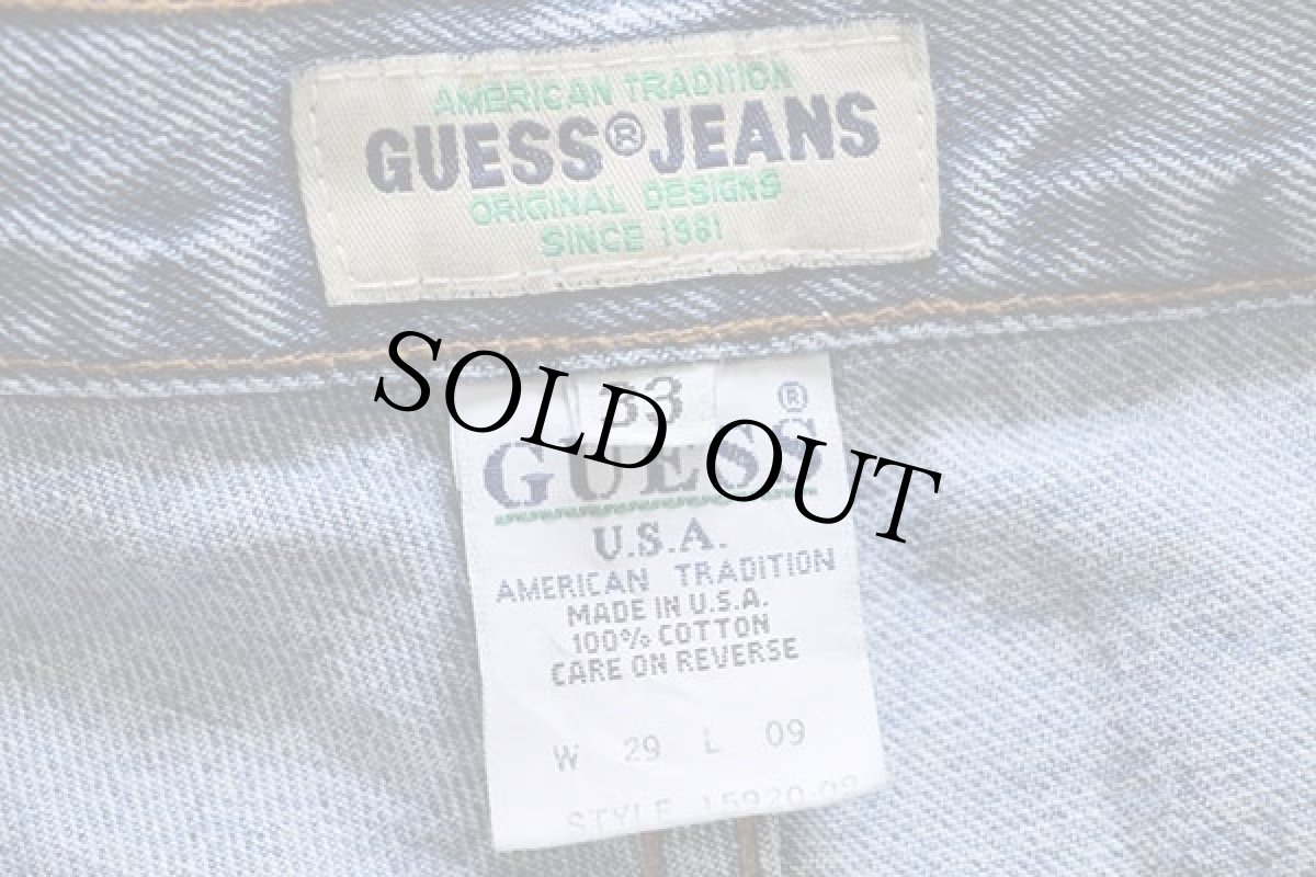 画像3: 90s USA製 GUESS JEANS ゲス デニム ショートパンツ 33★ショーツ (3)